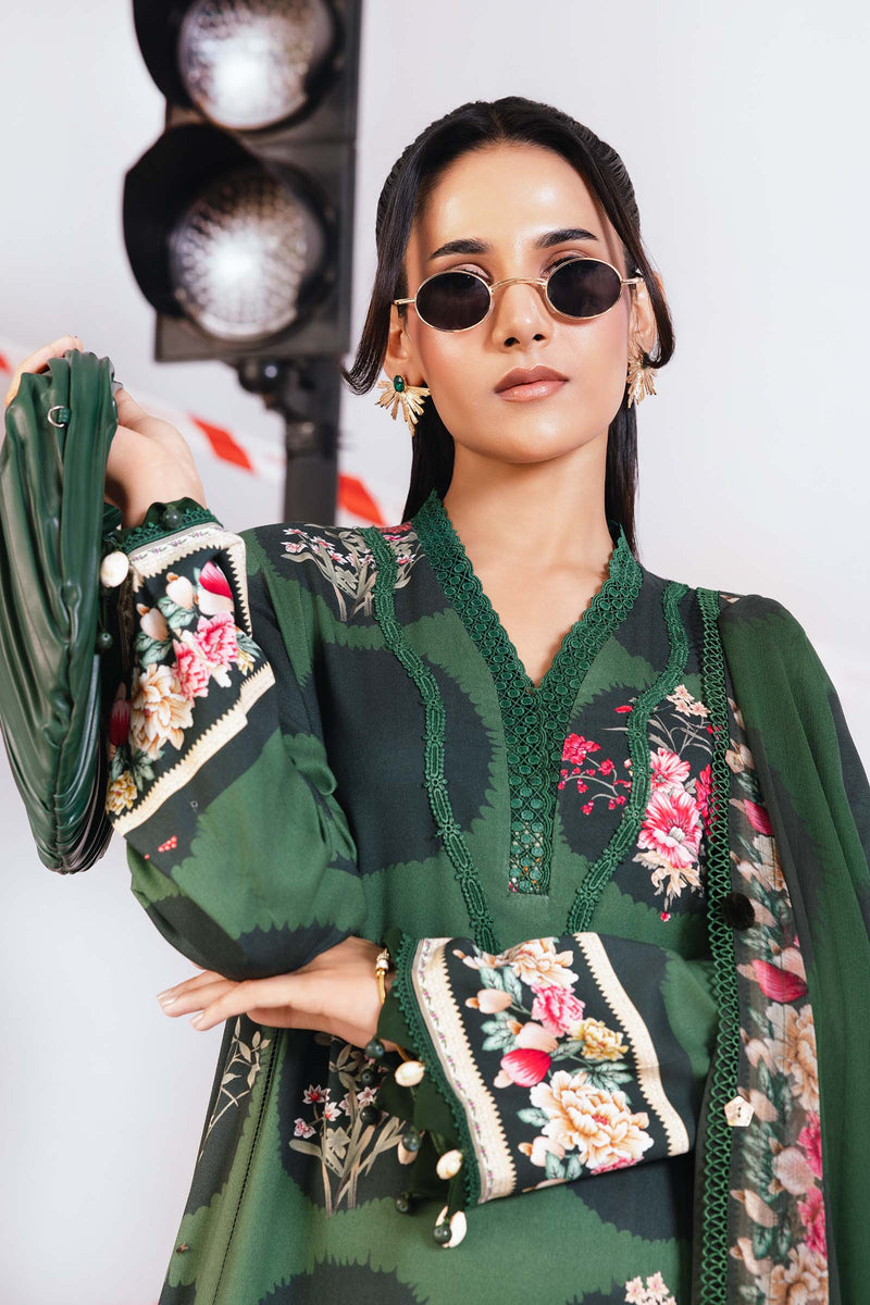 Maria B | Winter Basics 25 |MB-CUS25-1107A by Maria B - Designer Dress - Type : Ladies Clothes - Available at Libayah - 100% Original 