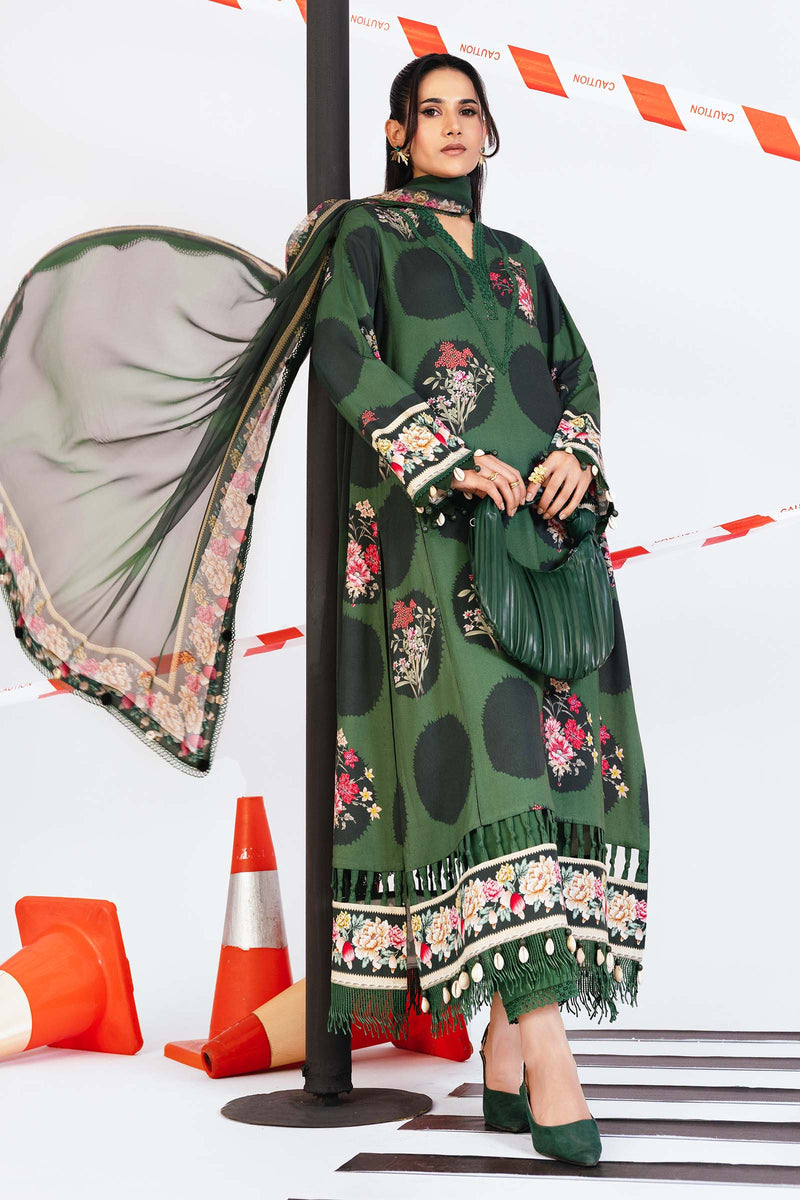 Maria B | Winter Basics 25 |MB-CUS25-1107A by Maria B - Designer Dress - Type : Ladies Clothes - Available at Libayah - 100% Original 