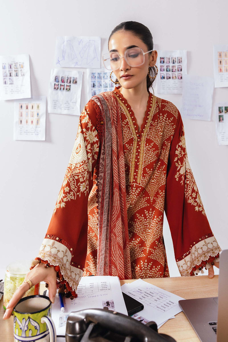 Maria B | Winter Basics 25 | MB-CUS25-1108B by Maria B - Designer Dress - Type : Ladies Clothes - Available at Libayah - 100% Original 