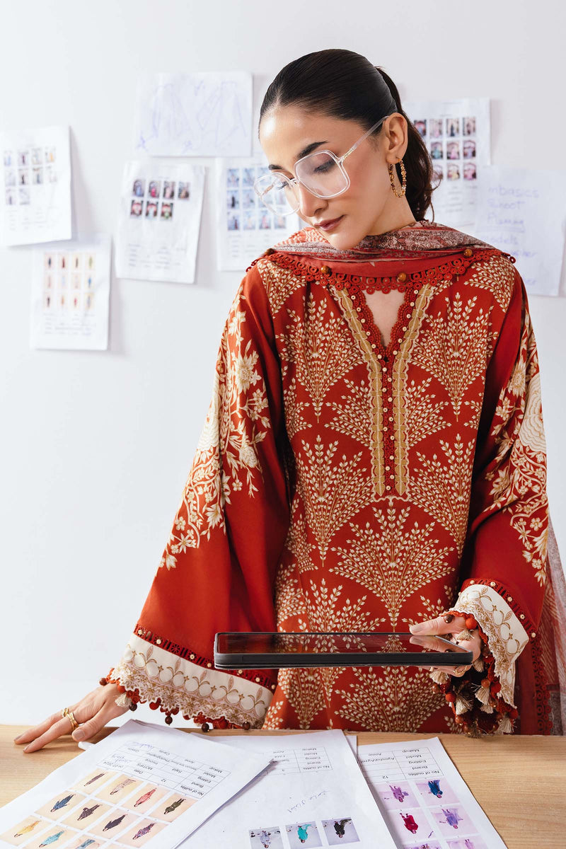 Maria B | Winter Basics 25 | MB-CUS25-1108B by Maria B - Designer Dress - Type : Ladies Clothes - Available at Libayah - 100% Original 