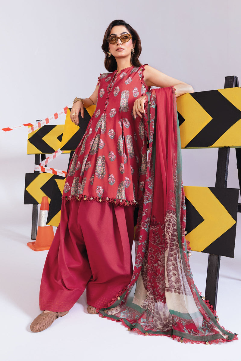 Maria B | Winter Basics 25 |MB-CUS25-1110A by Maria B - Designer Dress - Type : Ladies Clothes - Available at Libayah - 100% Original 