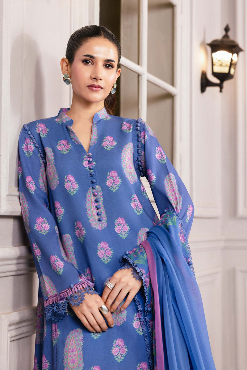 Maria B | Winter Basics 25 | MB-CUS25-1110B by Maria B - Designer Dress - Type : Ladies Clothes - Available at Libayah - 100% Original 