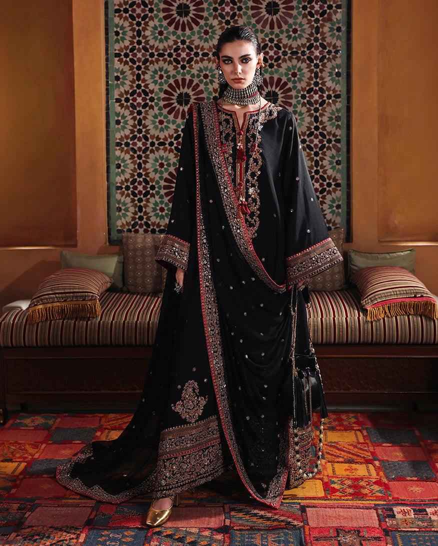 Mushq | Nuvera Rawsilk | Carmine Jewel by Mushq - Designer Dress  - Type : Ladies Clothes - Available at Libayah - 100% Original 