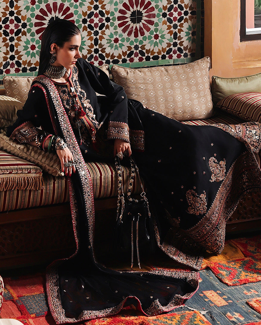 Mushq | Nuvera Rawsilk | Carmine Jewel by Mushq - Designer Dress  - Type : Ladies Clothes - Available at Libayah - 100% Original 