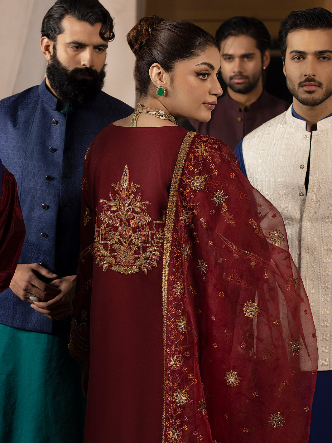 Mahnur | Mahrukh Luxury Lawn 24 | CARNATION by Mahnur - Designer Dress - Type: Ladies Clothes - Available at Libayah - 100% Original