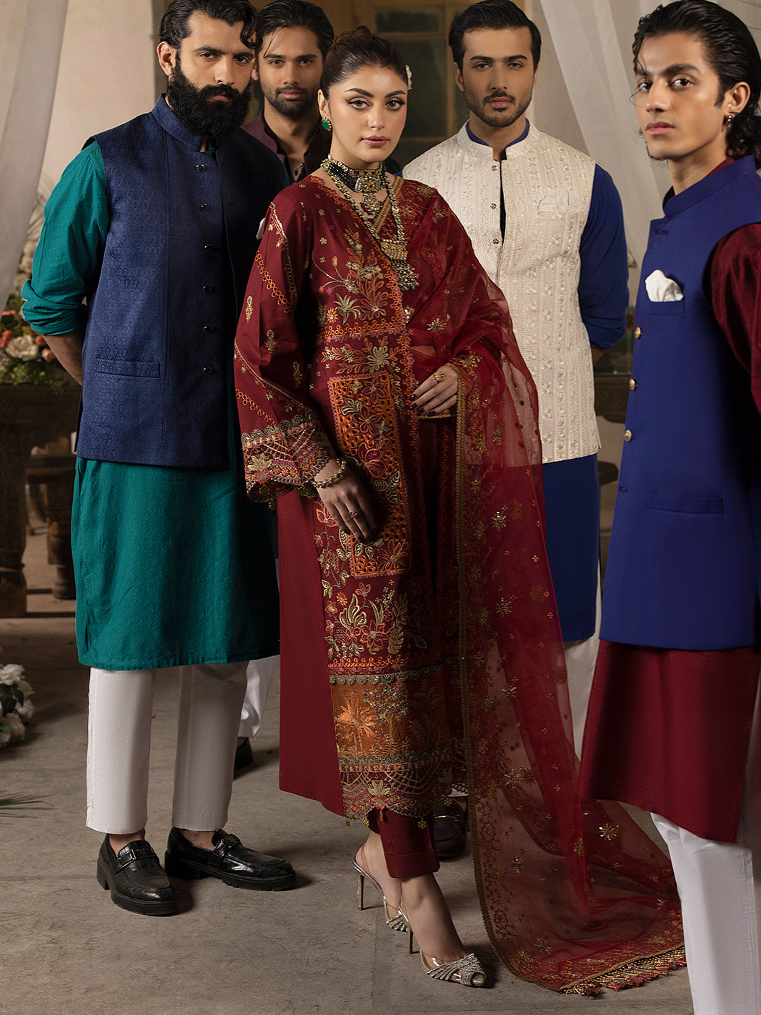 Mahnur | Mahrukh Luxury Lawn 24 | CARNATION by Mahnur - Designer Dress - Type: Ladies Clothes - Available at Libayah - 100% Original