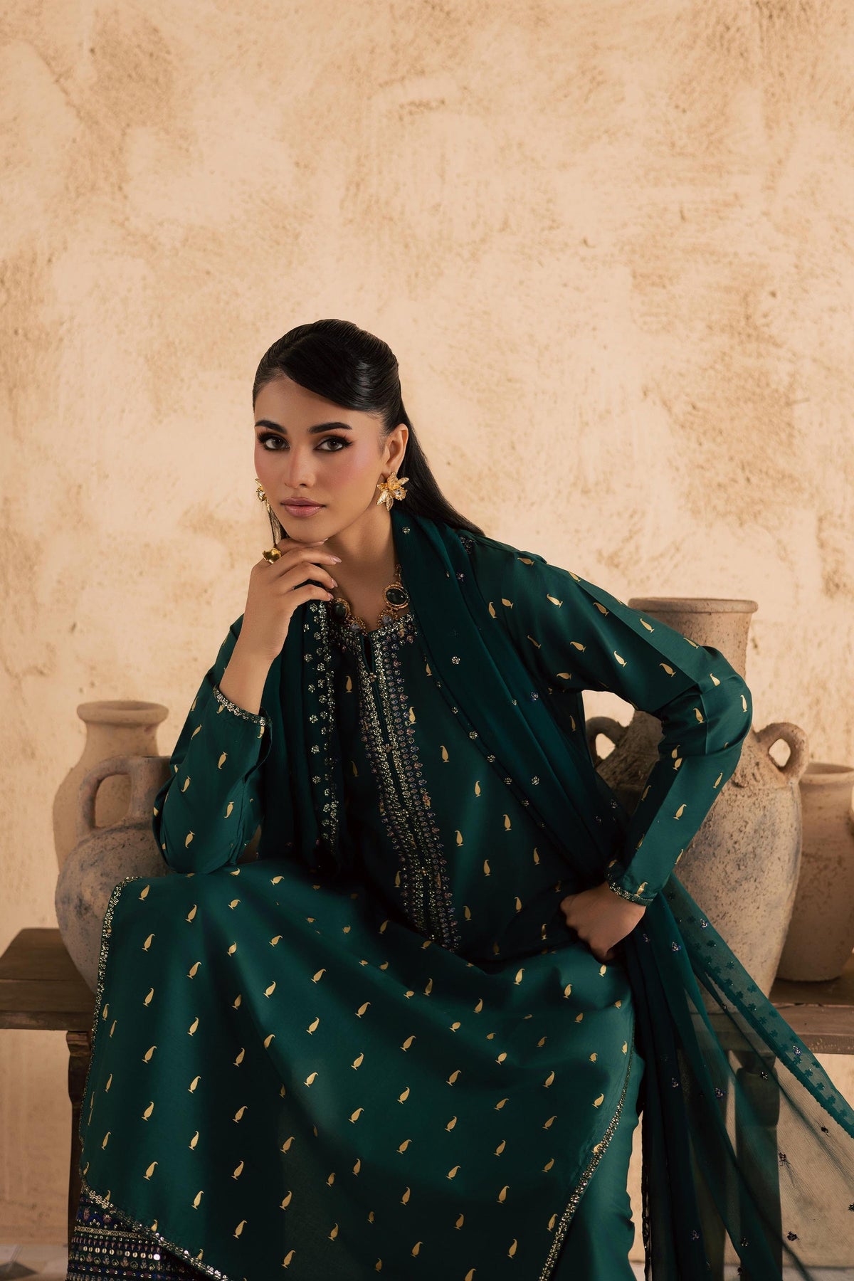 Batik | Festive Eid 26 | Caspien - by Libayah - Registered Vendor of : Batik - 100% Original Designer Dress