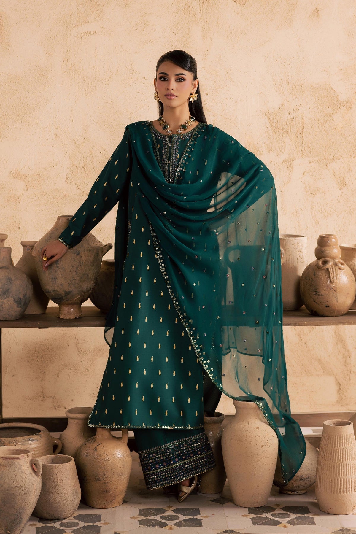 Batik | Festive Eid 26 | Caspien - by Libayah - Registered Vendor of : Batik - 100% Original Designer Dress