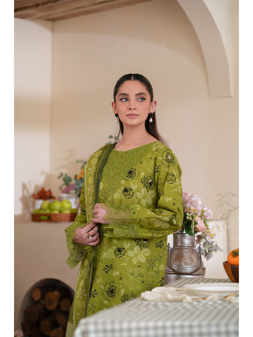 Mahnur | Leila Winter 24 |  Cedar by Mahnur - Designer Dress - Type: Ladies Clothes - Available at Libayah - 100% Original