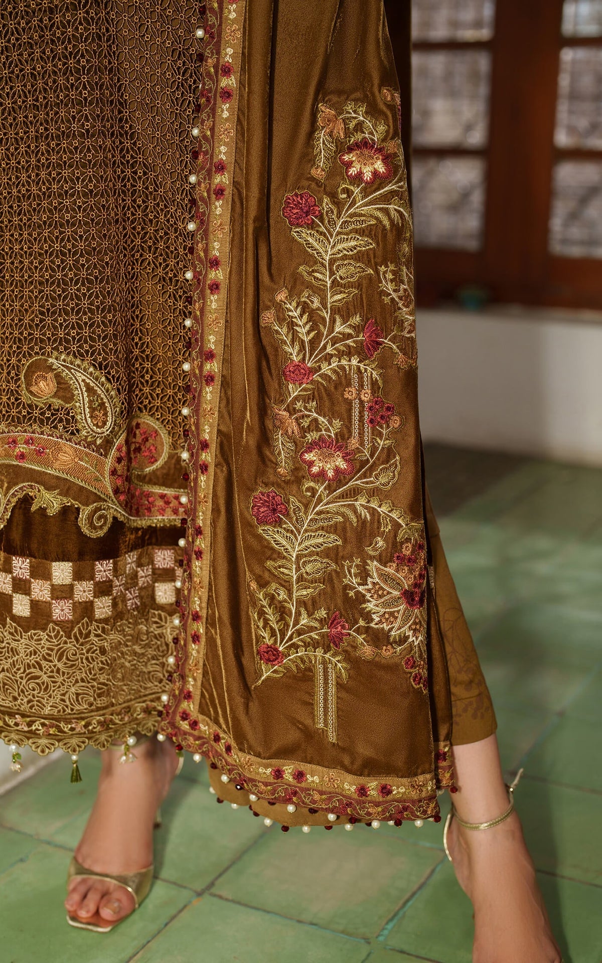 Asifa and Nabeel | Pashmina Luxe 25 |Cedar LWC25-08 by Asifa and Nabeel - Designer Dress - Type : Ladies Clothes - Available at Libayah - 100% Original 