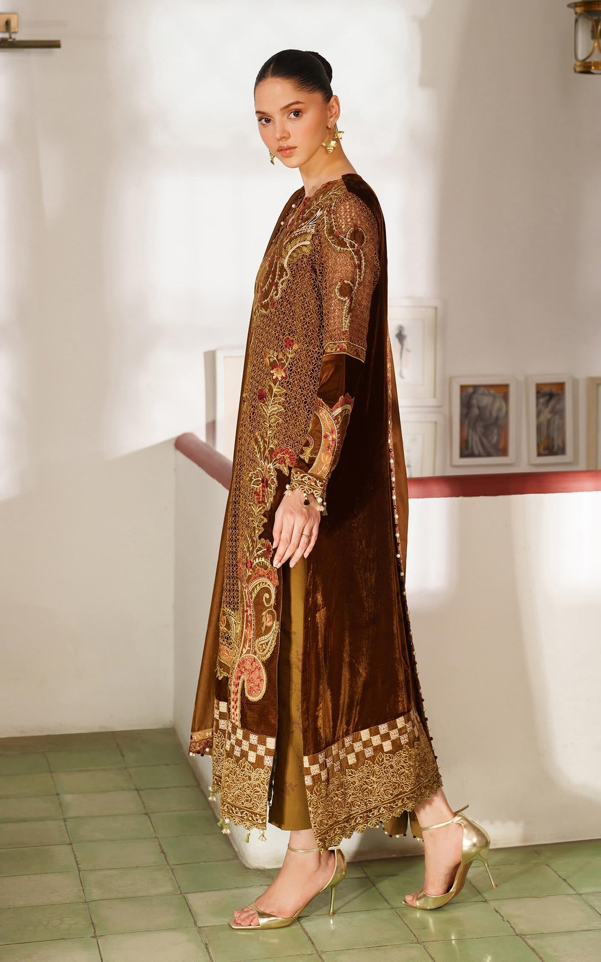Asifa and Nabeel | Pashmina Luxe 25 |Cedar LWC25-08 by Asifa and Nabeel - Designer Dress - Type : Ladies Clothes - Available at Libayah - 100% Original 