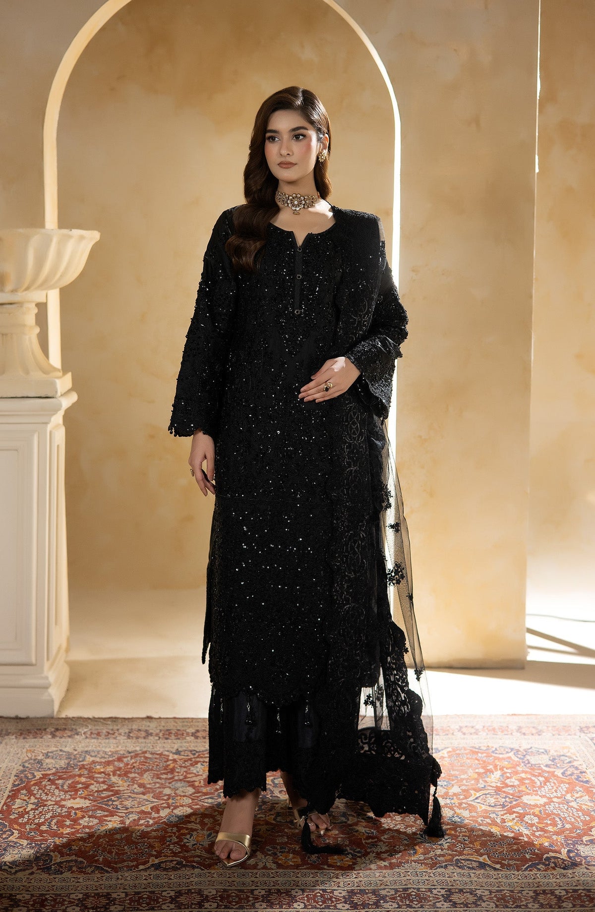 Imrozia Premium | Aurelia Formals 26 | JF-38 B Celeste by Imrozia Premium - Designer Dress  - Type : Ladies Clothes - Available at Libayah - 100% Original 