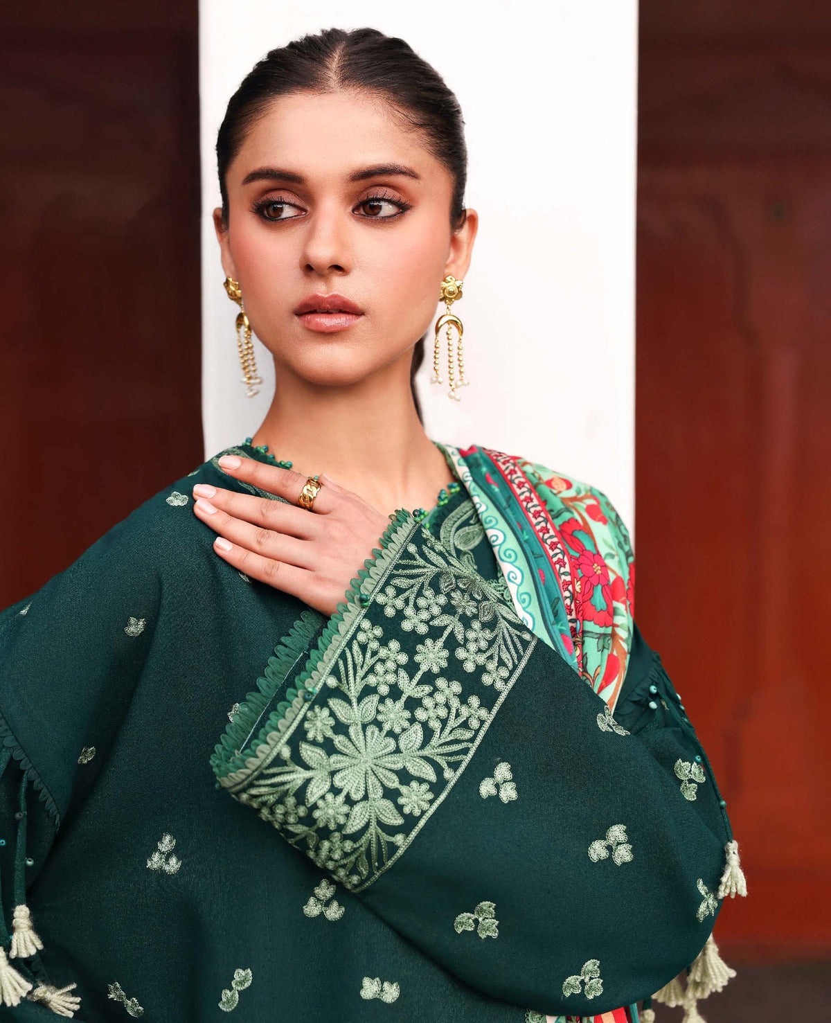 Republic Womenswear | Amaris Luxury Shawl 25 | Celeste by Republic Womenswear - Designer Dress  - Type : Ladies Clothes - Available at Libayah - 100% Original 