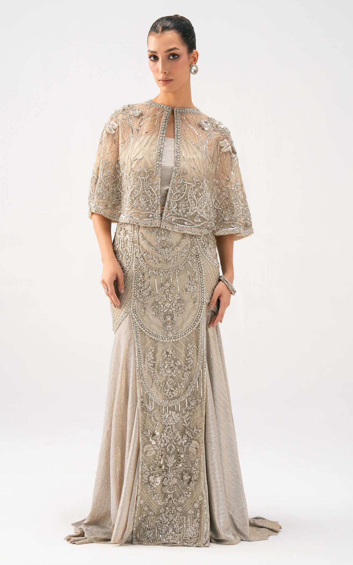 Asifa and Nabeel | Lyle Luxury Formals 25 | Celeste Embellished Gown by Asifa and Nabeel - Designer Dress  - Type : Ladies Clothes - Available at Libayah - 100% Original 