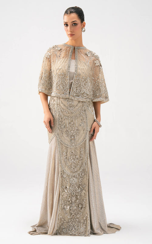 Asifa and Nabeel | Lyle Luxury Formals 25 | Celeste Embellished Gown by Asifa and Nabeel - Designer Dress  - Type : Ladies Clothes - Available at Libayah - 100% Original 