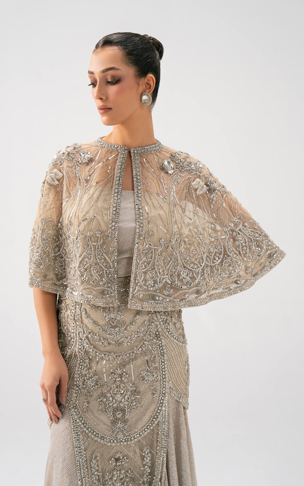 Asifa and Nabeel | Lyle Luxury Formals 25 | Celeste Embellished Gown by Asifa and Nabeel - Designer Dress  - Type : Ladies Clothes - Available at Libayah - 100% Original 