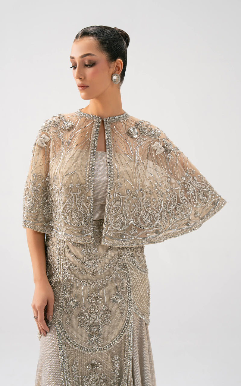 Asifa and Nabeel | Lyle Luxury Formals 25 | Celeste Embellished Gown by Asifa and Nabeel - Designer Dress  - Type : Ladies Clothes - Available at Libayah - 100% Original 