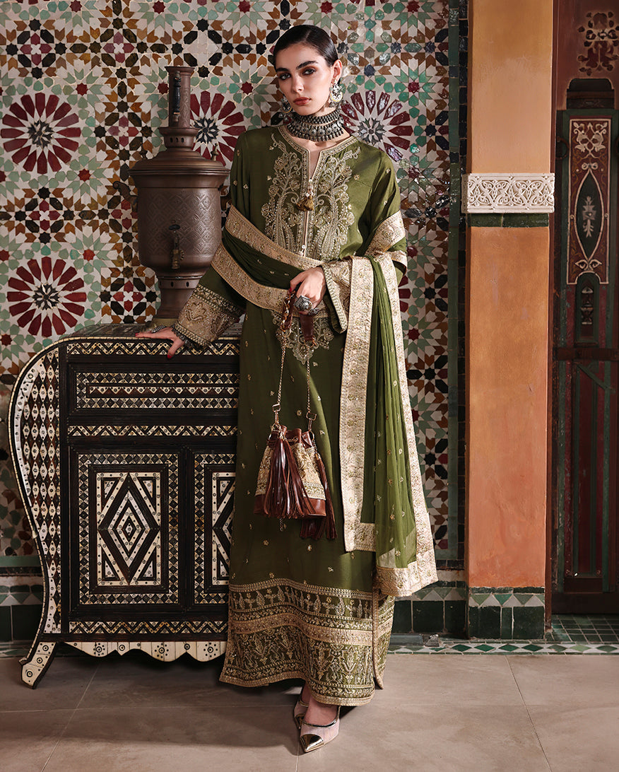 Mushq | Nuvera Rawsilk | Celestia Crown by Mushq - Designer Dress  - Type : Ladies Clothes - Available at Libayah - 100% Original 