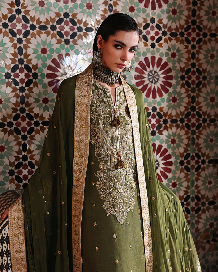 Mushq | Nuvera Rawsilk | Celestia Crown by Mushq - Designer Dress  - Type : Ladies Clothes - Available at Libayah - 100% Original 