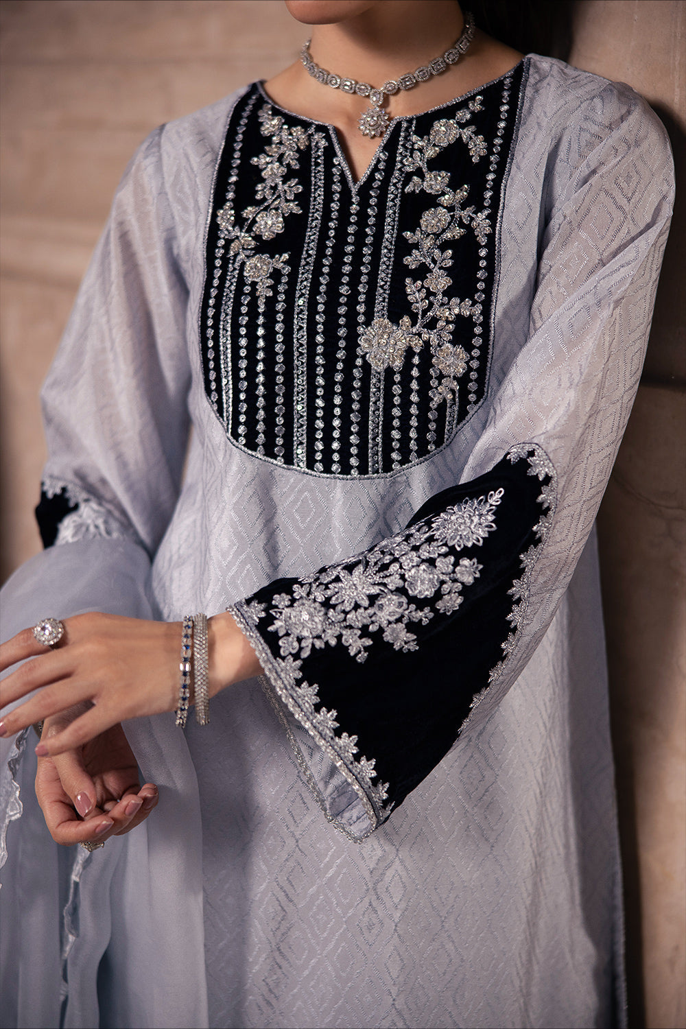 Azure | Vogue Formals | Celestial Silver by Azure - Designer Dress - Type: Ladies Clothes - Available at Libayah - 100% Original