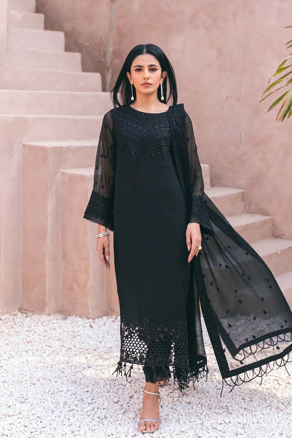 Azure | Embroidered Ensembles 3 Pcs | Charcoal Charm by Azure - Designer Dress - Type: Ladies Clothes - Available at Libayah - 100% Original