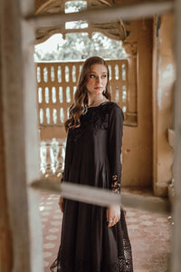 Azure | Embroidered Formals | Charcoal Muse by Azure - Designer Dress - Type: Ladies Clothes - Available at Libayah - 100% Original