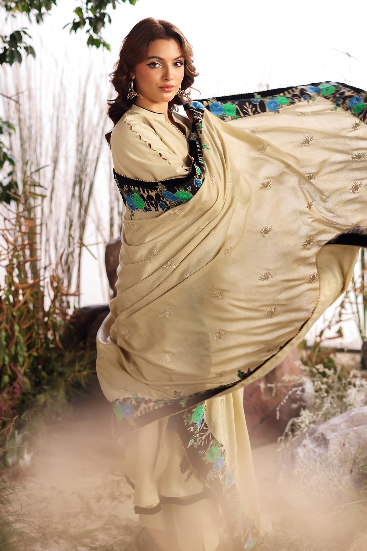 Charizma | Poshima Shawl | PS4-17 by Charizma - Designer Dress - Type: Ladies Clothes - Available at Libayah - 100% Original