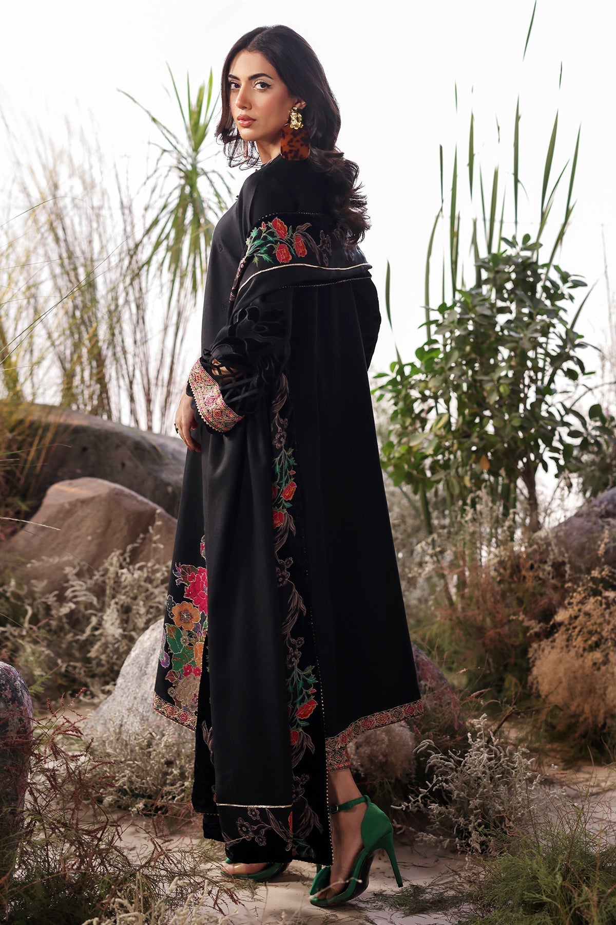 Charizma | Poshima Shawl | PS4-15 by Charizma - Designer Dress - Type: Ladies Clothes - Available at Libayah - 100% Original