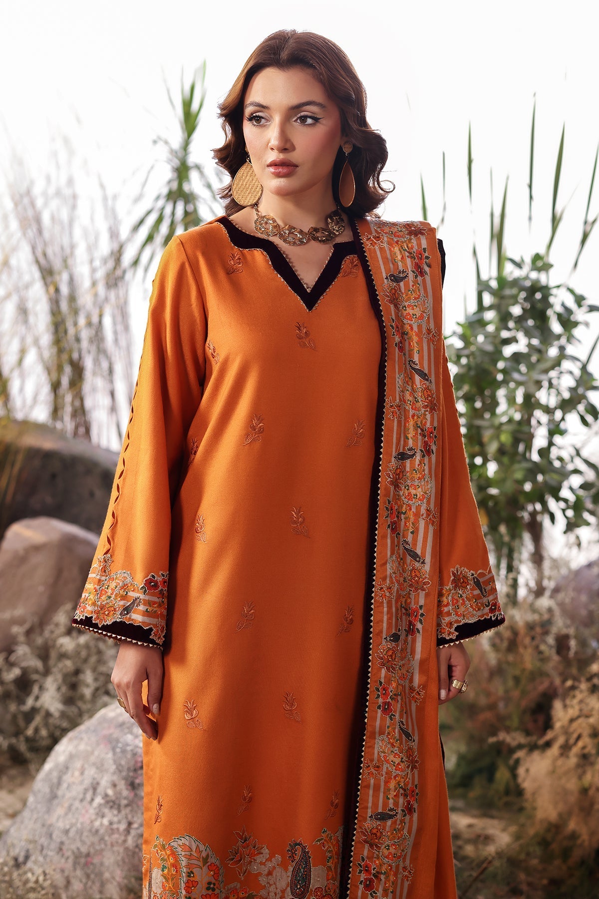 Charizma | Poshima Shawl | PS4-19 by Charizma - Designer Dress - Type: Ladies Clothes - Available at Libayah - 100% Original