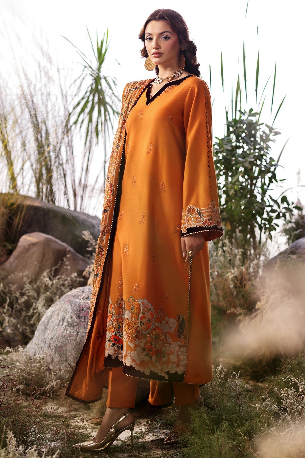 Charizma | Poshima Shawl | PS4-19 by Charizma - Designer Dress - Type: Ladies Clothes - Available at Libayah - 100% Original