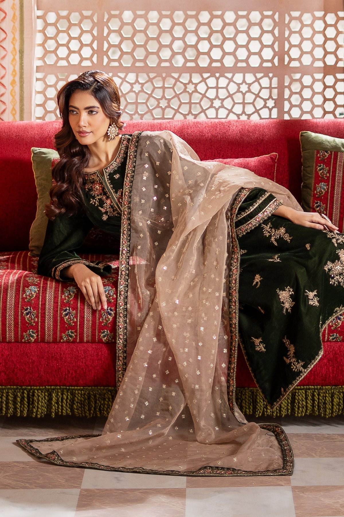 Charizma | Signora Velvet | CVT4-16 by Charizma - Designer Dress - Type: Ladies Clothes - Available at Libayah - 100% Original