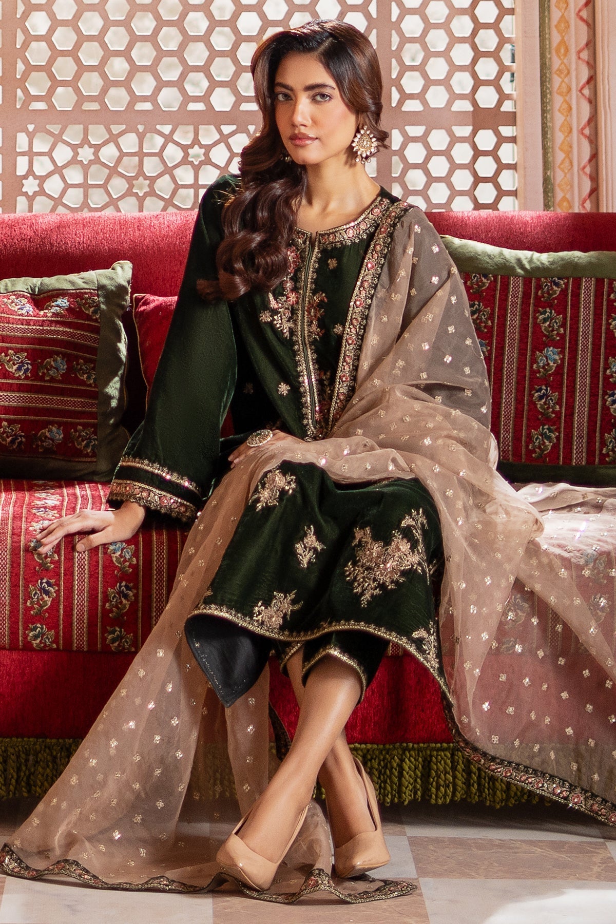 Charizma | Signora Velvet | CVT4-16 by Charizma - Designer Dress - Type: Ladies Clothes - Available at Libayah - 100% Original