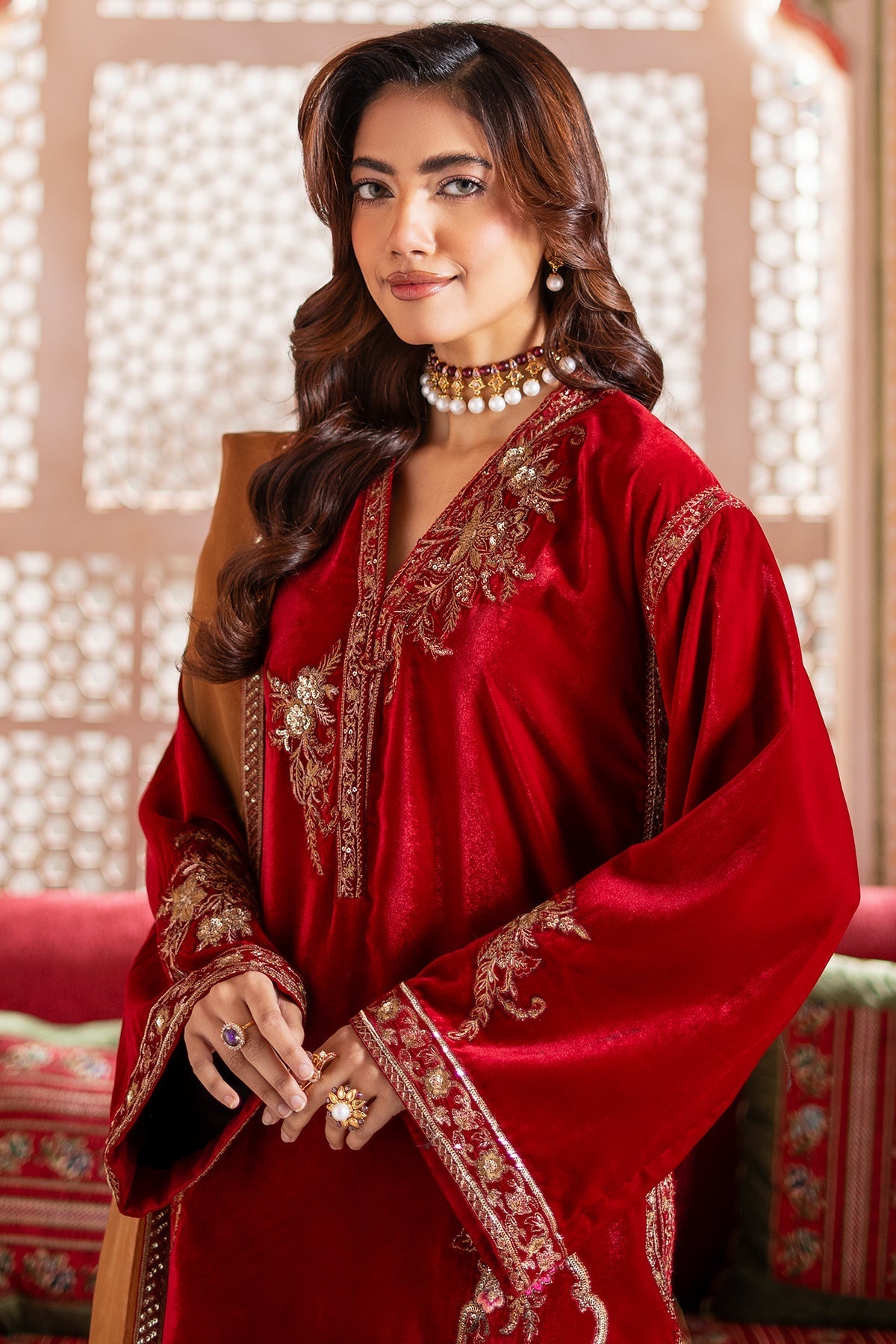 Charizma | Signora Velvet | CVT4-17 by Charizma - Designer Dress - Type: Ladies Clothes - Available at Libayah - 100% Original