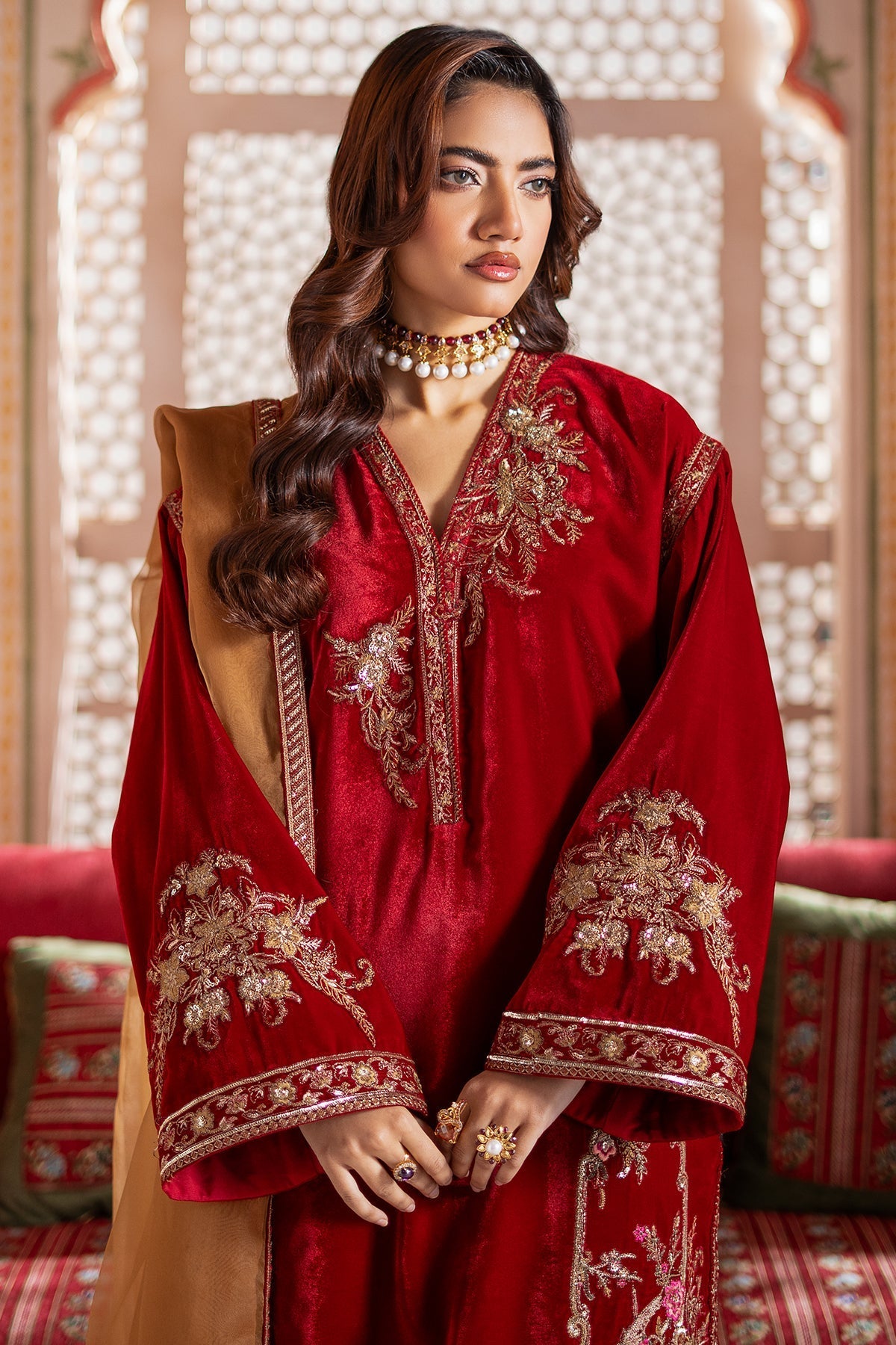 Charizma | Signora Velvet | CVT4-17 by Charizma - Designer Dress - Type: Ladies Clothes - Available at Libayah - 100% Original