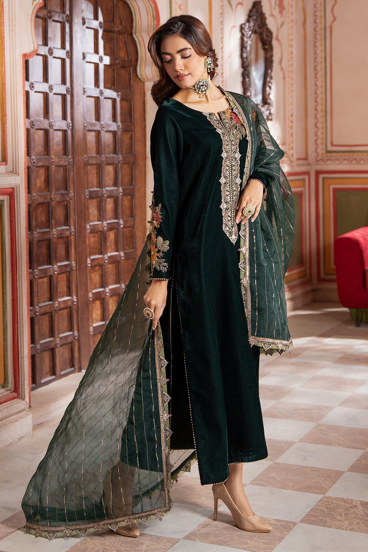 Charizma | Signora Velvet | CVT4-20 by Charizma - Designer Dress - Type: Ladies Clothes - Available at Libayah - 100% Original