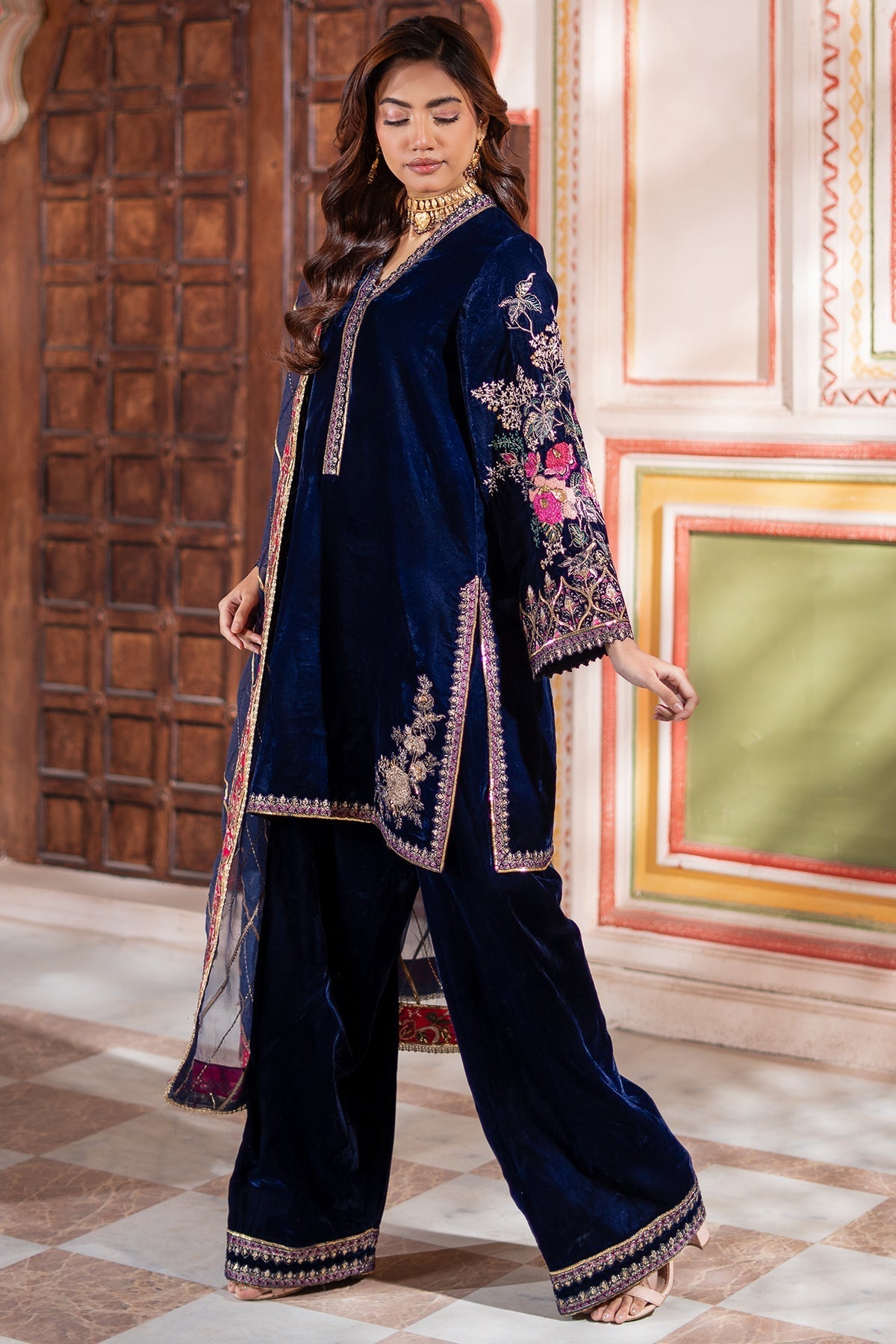 Charizma | Signora Velvet | CVT4-21 by Charizma - Designer Dress - Type: Ladies Clothes - Available at Libayah - 100% Original