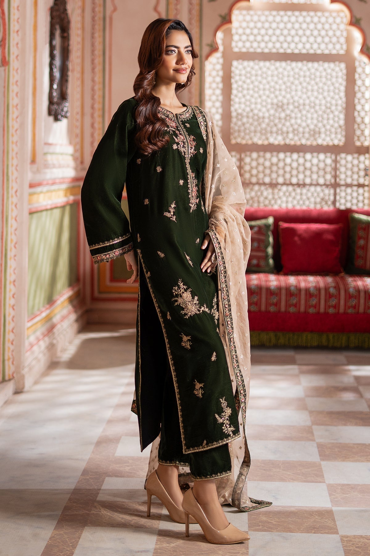 Charizma | Signora Velvet | CVT4-16 by Charizma - Designer Dress - Type: Ladies Clothes - Available at Libayah - 100% Original