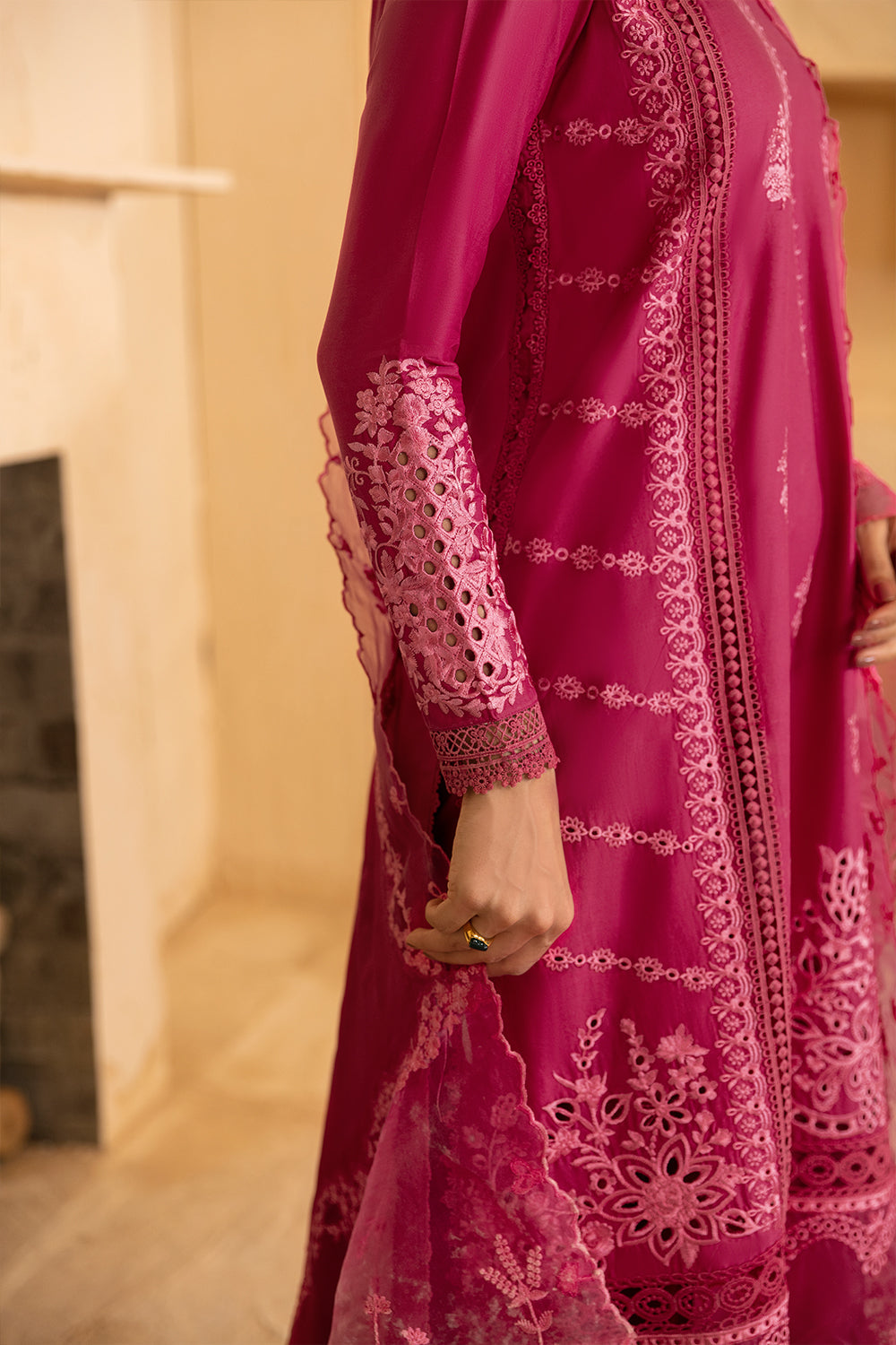 Azure | Luxury Premium Cambric 24 | Cherry Bliss by Azure - Designer Dress - Type: Luxury - Available at Libayah - 100% Original