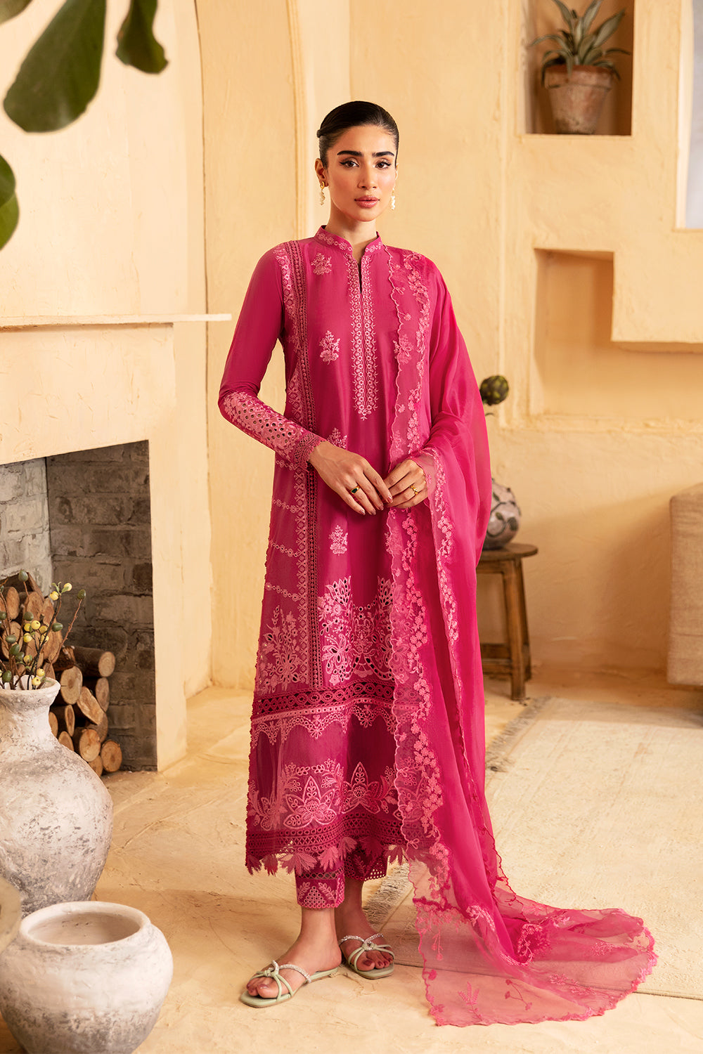 Azure | Luxury Premium Cambric 24 | Cherry Bliss by Azure - Designer Dress - Type: Luxury - Available at Libayah - 100% Original