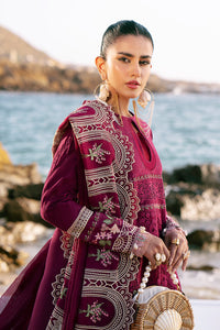 AJR Couture | Dastan Luxury Lawn 25 | Cherry Wine by AJR Couture - Designer Dress - Type: Ladies Clothes - Available at Libayah - 100% Original