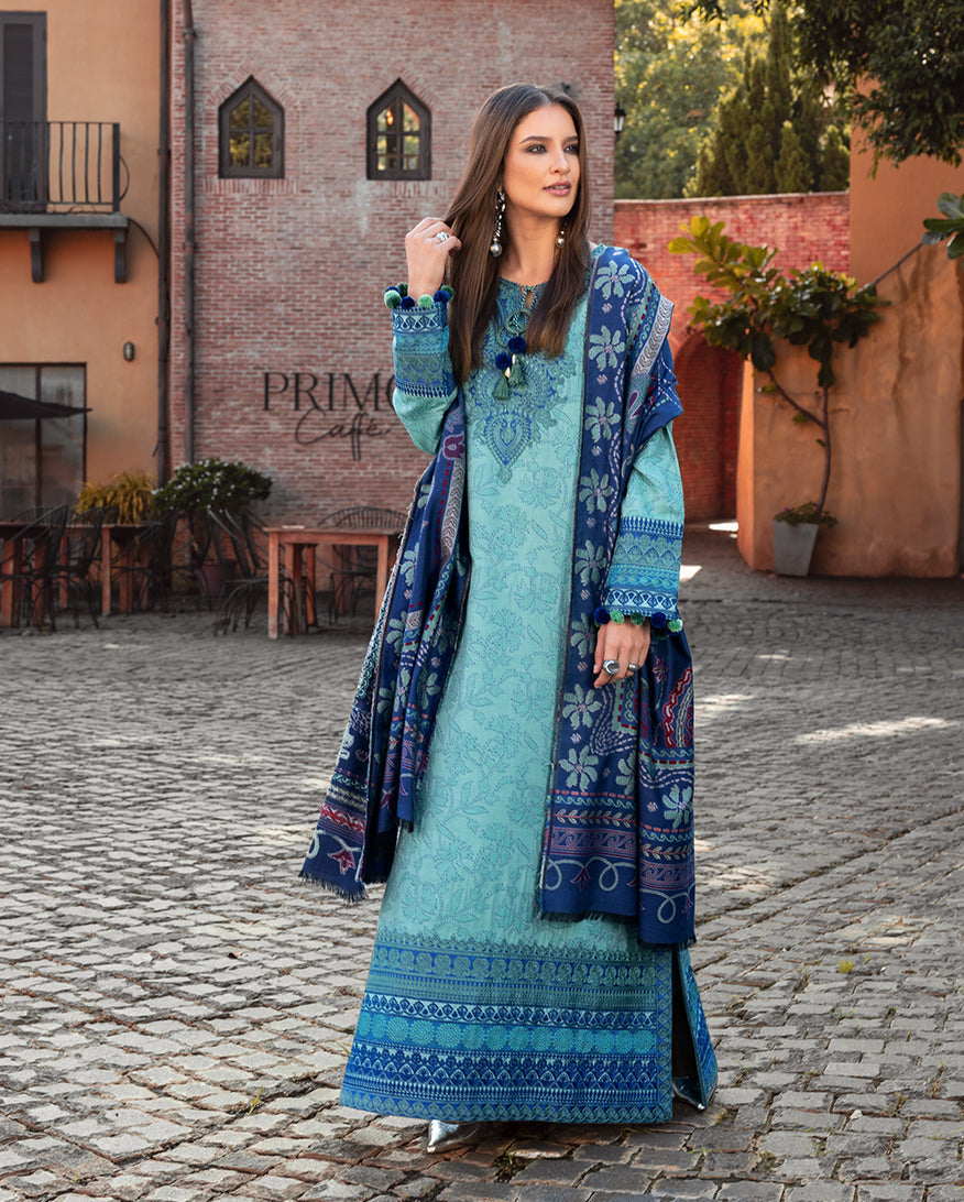Chianti Glow – authentic Pakistani dress from the Mushq Winter Broadway 25 collection for women in the UK.