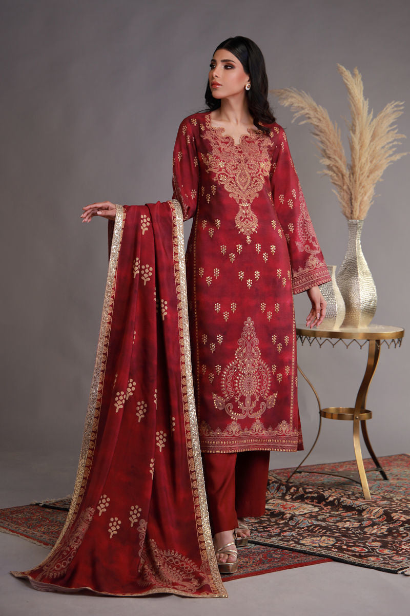 Shamaeel Ansari | Winter Festive 25 | WFE-02 by Shamaeel Ansari - Designer Dress - Type: Ladies Clothes - Available at Libayah - 100% Original