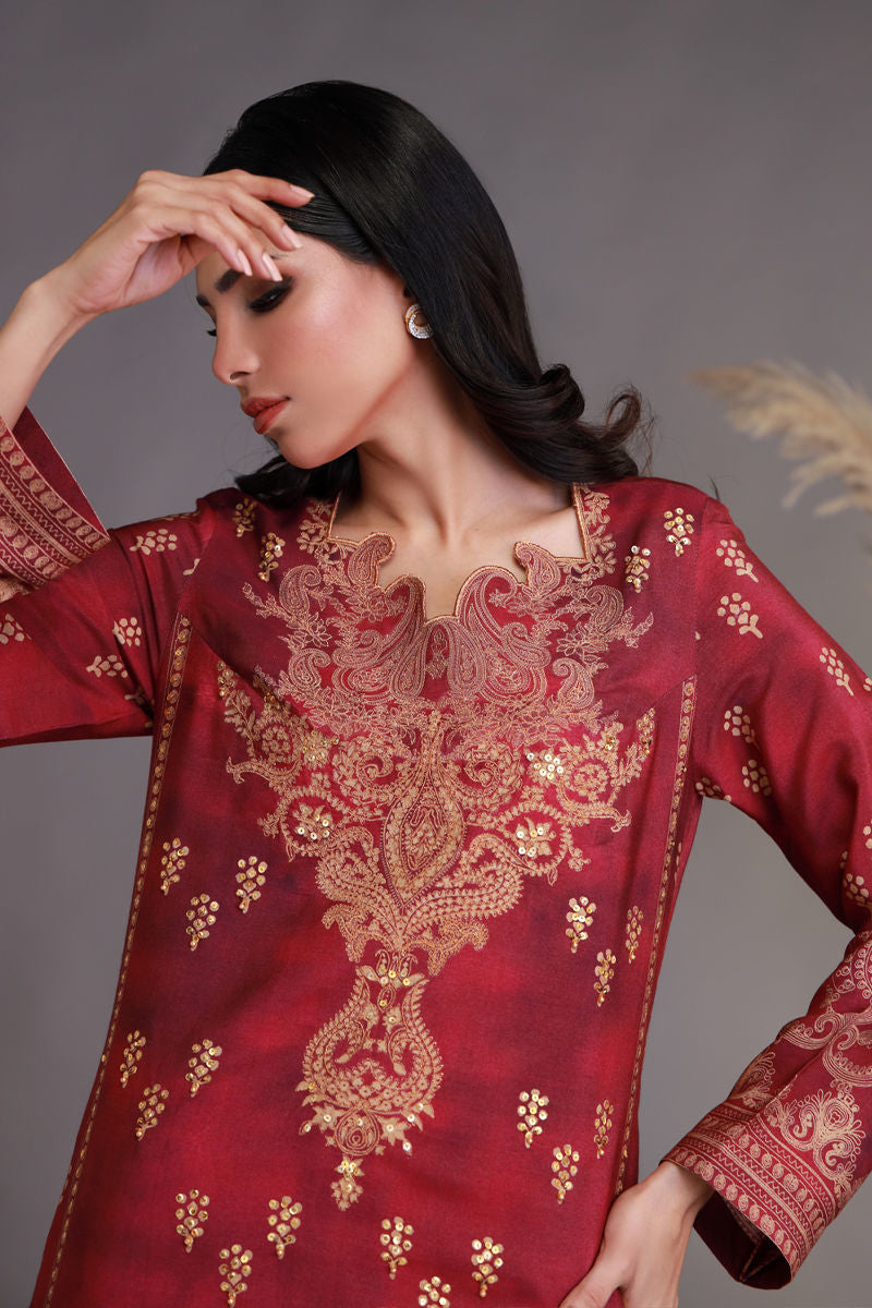 Shamaeel Ansari | Winter Festive 25 | WFE-02 by Shamaeel Ansari - Designer Dress - Type: Ladies Clothes - Available at Libayah - 100% Original