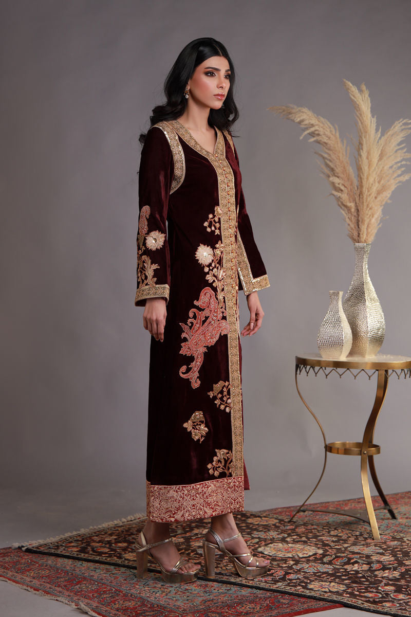 Shamaeel Ansari | Winter Festive 25 | WFE-01 by Shamaeel Ansari - Designer Dress - Type: Ladies Clothes - Available at Libayah - 100% Original