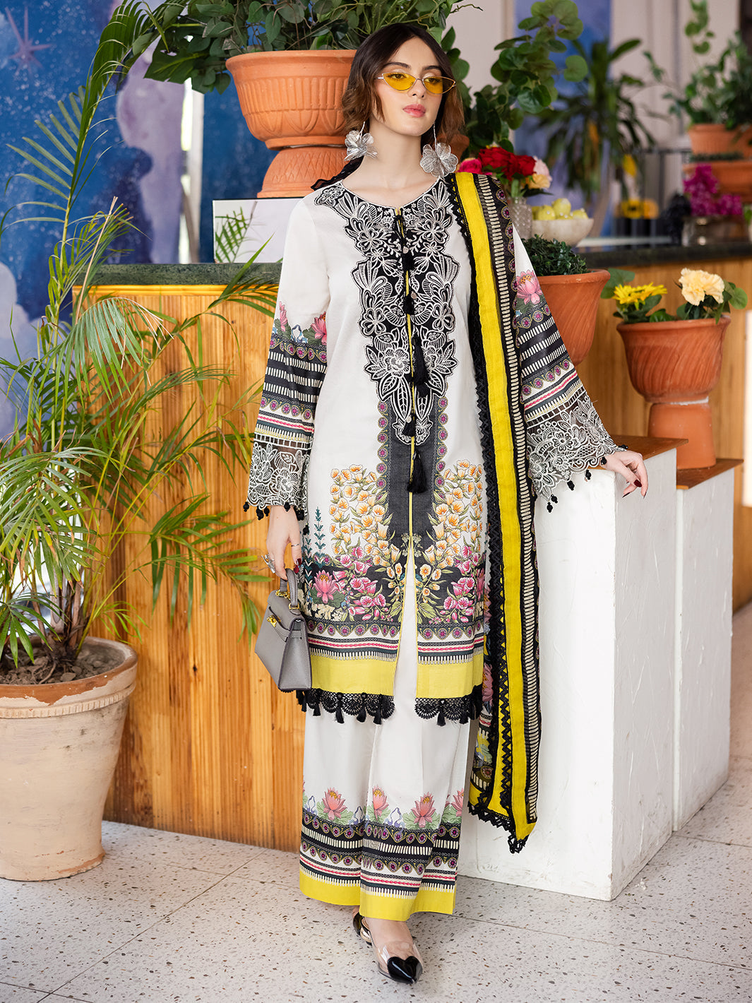 Mahnur | After Hours Luxury Lawn 25 | ChitChat Charm by Mahnur - Designer Dress - Type: Ladies Clothes - Available at Libayah - 100% Original
