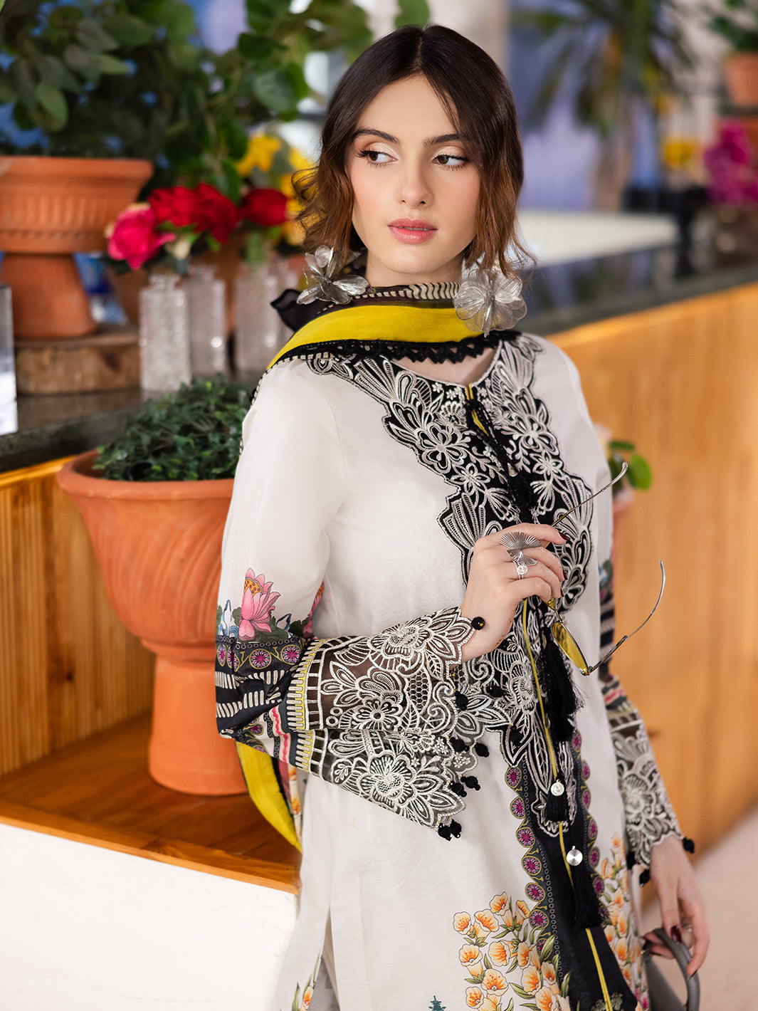 Mahnur | After Hours Luxury Lawn 25 | ChitChat Charm by Mahnur - Designer Dress - Type: Ladies Clothes - Available at Libayah - 100% Original