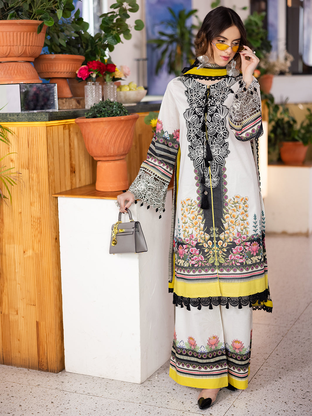 Mahnur | After Hours Luxury Lawn 25 | ChitChat Charm by Mahnur - Designer Dress - Type: Ladies Clothes - Available at Libayah - 100% Original
