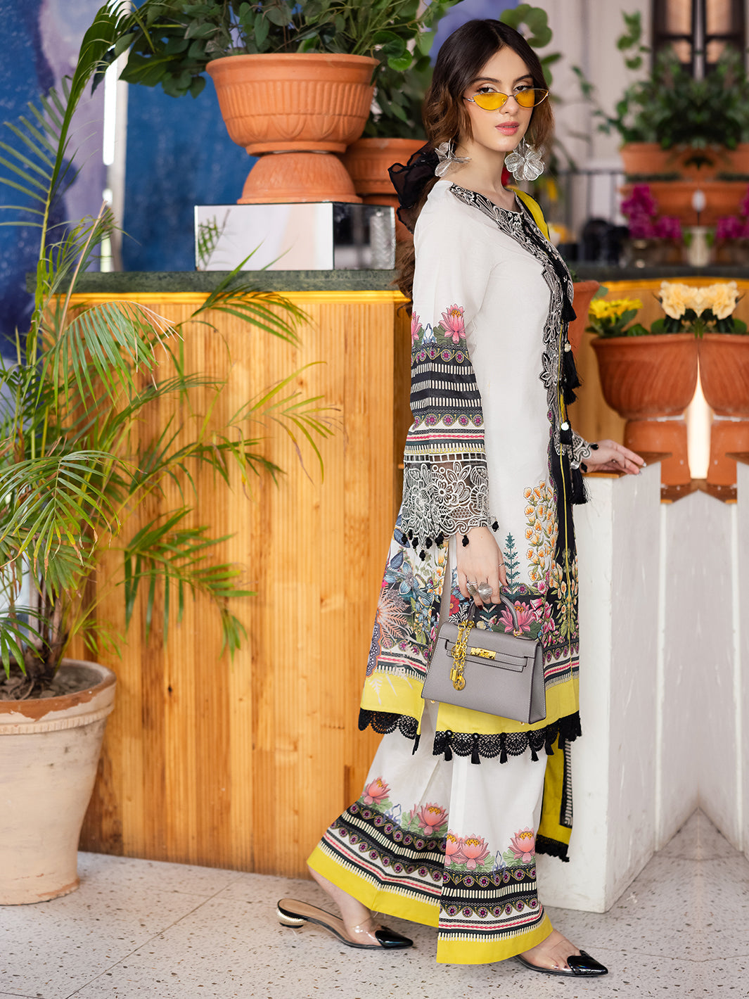Mahnur | After Hours Luxury Lawn 25 | ChitChat Charm by Mahnur - Designer Dress - Type: Ladies Clothes - Available at Libayah - 100% Original