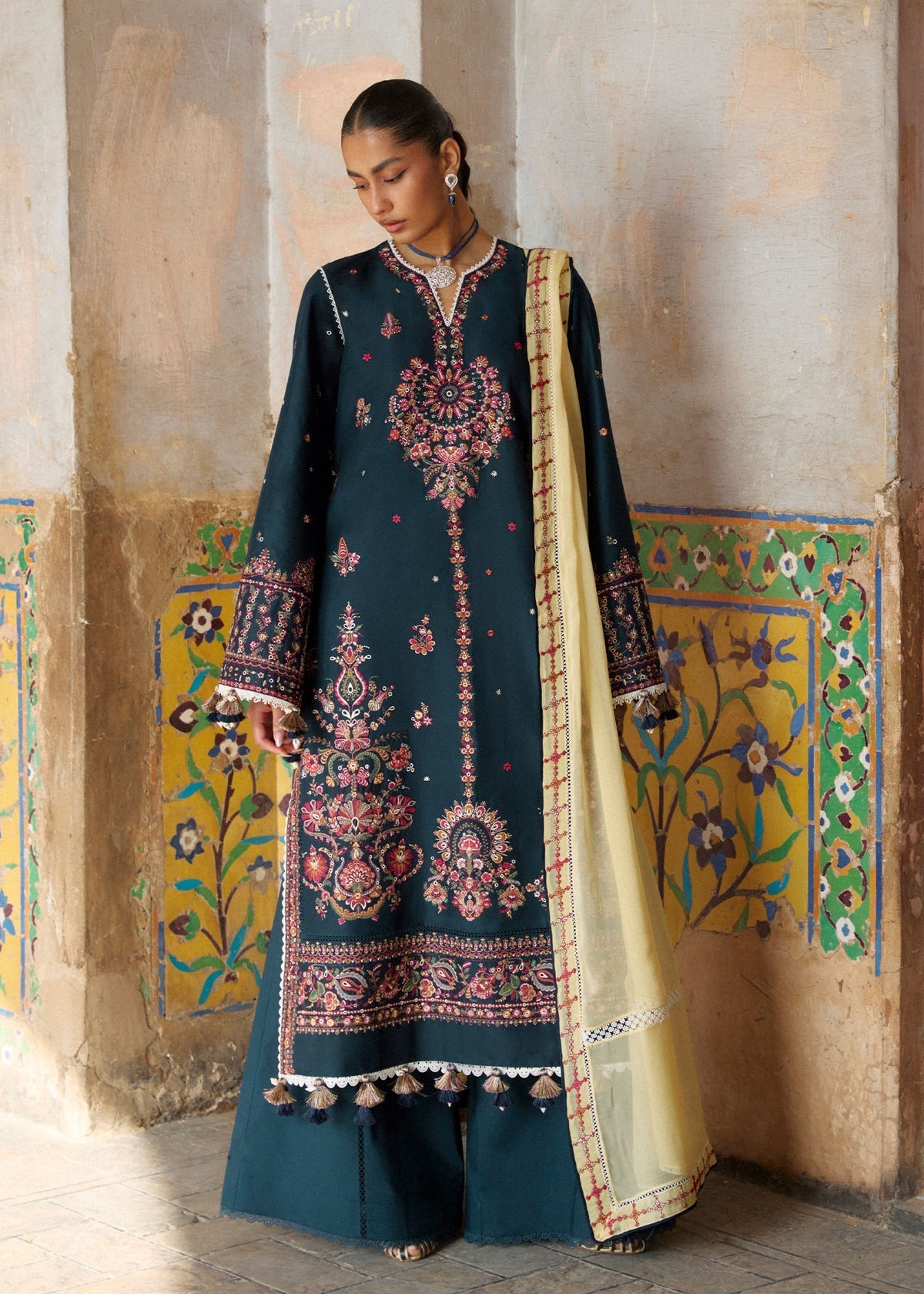 Hussain Rehar | Zan SS26 | Cinko by Hussain Rehar - Designer Dress  - Type : Ladies Clothes - Available at Libayah - 100% Original 