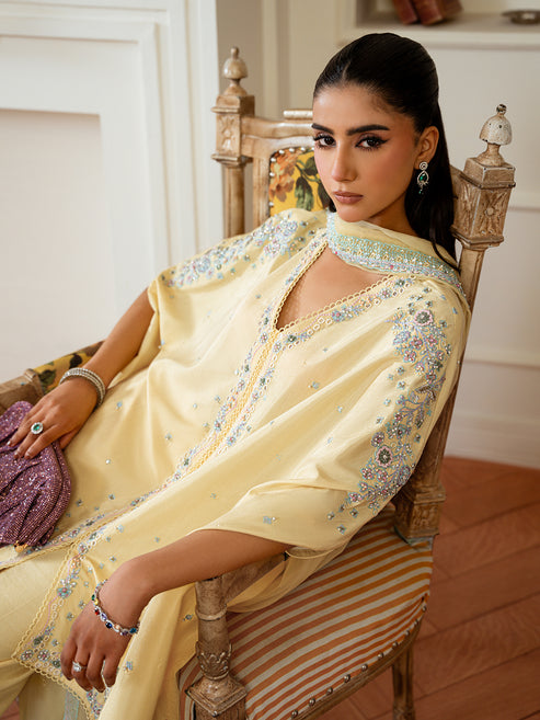 Epoque | Elysia Luxury Pret | Citrine - Designer Dress - Type : Ladies Clothes - Available at Libayah - 100% Original